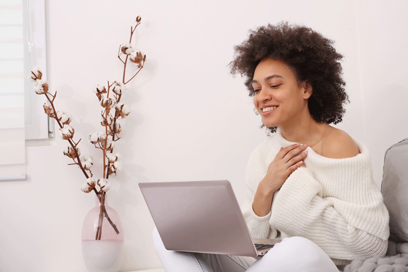 Patient in San Jose speaking with an online psychiatrist using Western Health Advantage insurance.