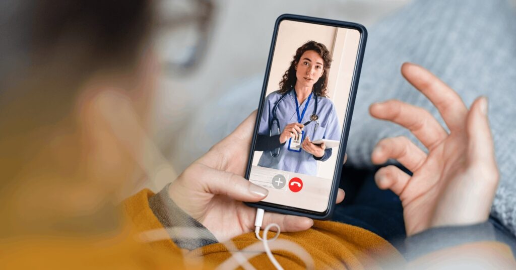 Patient in Placer County receiving online depression psychiatry session