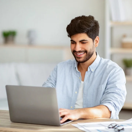 Person in Bakersfield attending an online session with a psychiatrist for anger management