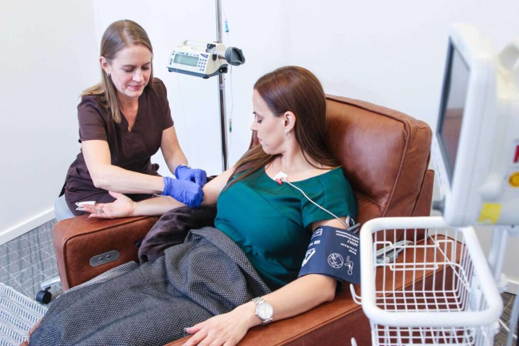 Patient meeting provider at ketamine clinic in Sacramento