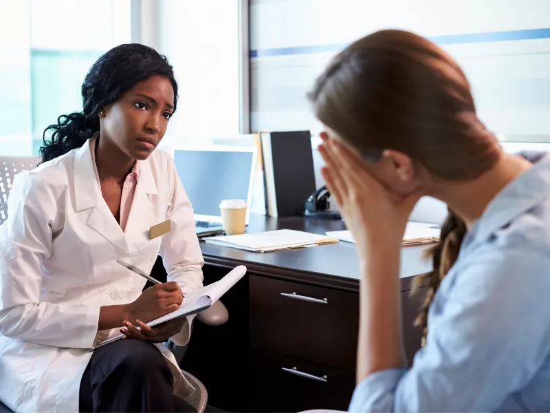 Psychiatrist meeting with a patient in San Jose